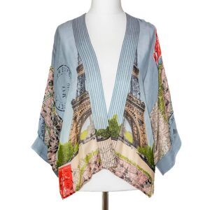 One Hundred Stars Eiffel Tower Kimono